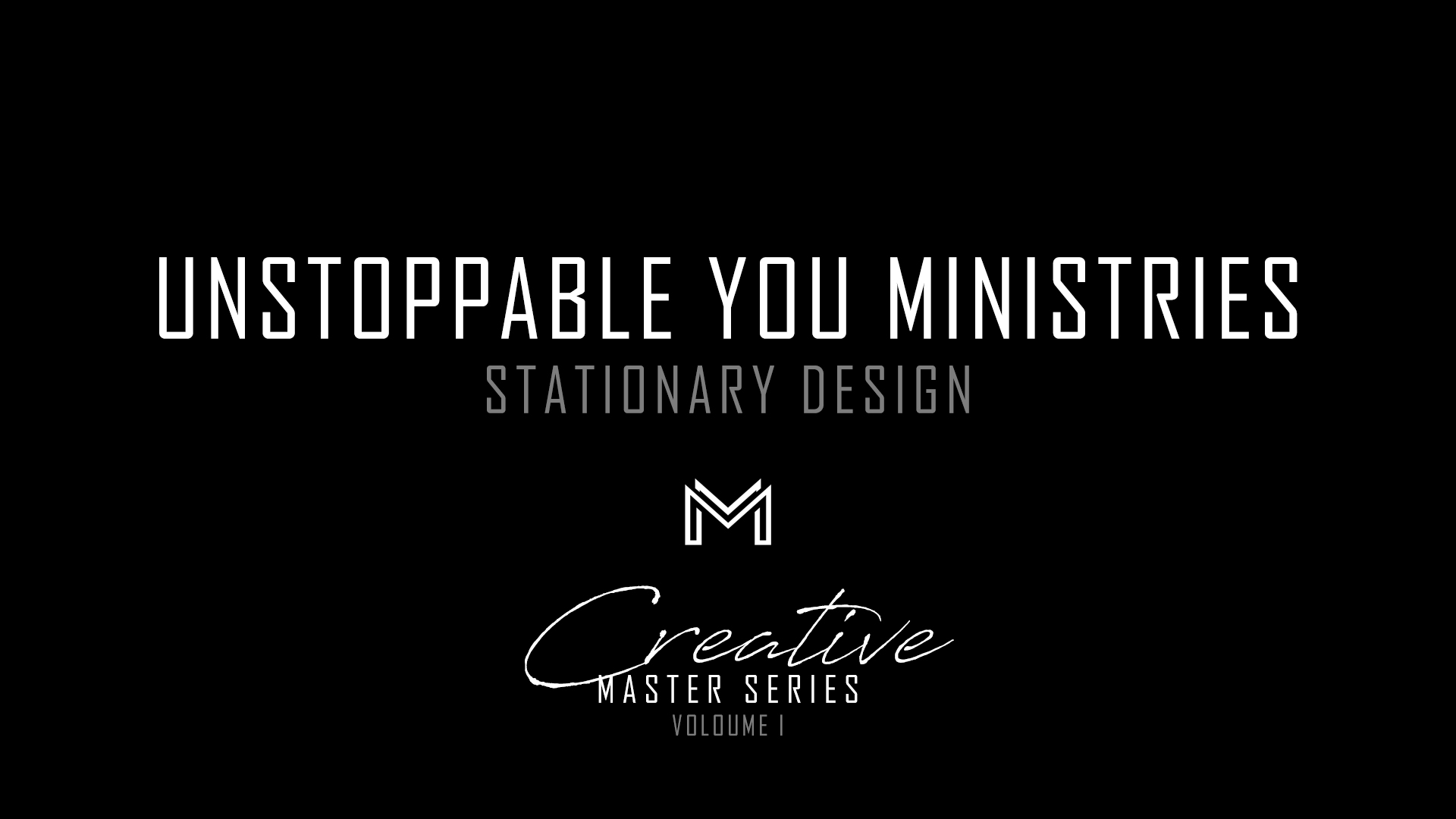 Unstoppable You Ministries | Stationary Design